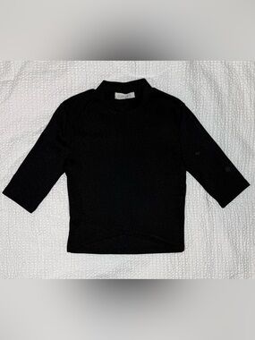 Forever 21 Womens' Black Mock Neck Crop Top